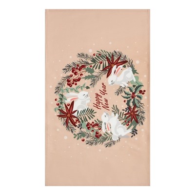 Набор подарочный Этель Christmas wreath: кух. полотенце и акс.