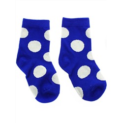 Детские носки 3-5 лет 15-18 см"Горошек" Синие