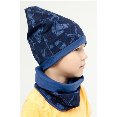 Комплект шапка и шарф для мальчика Пират