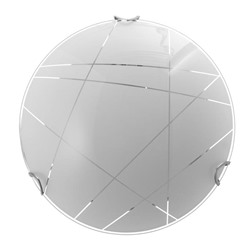 Светильник "Контур" моллир., 1х60Вт Е27, хром, d=25 см,  h=4,5 см