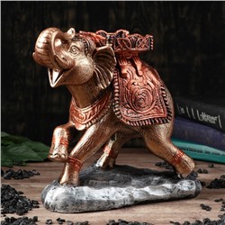 Статуэтка "Слон на камне", цветная, микс