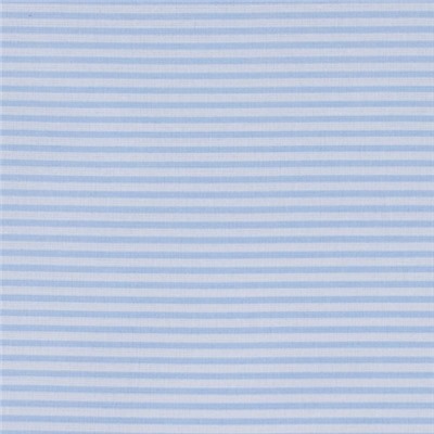 Ткань на отрез бязь плательная 150 см 8084 Полоса цвет голубой