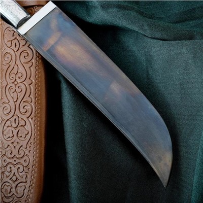 Нож Пчак Шархон - рукоять эбонит, металл, клинок 16см