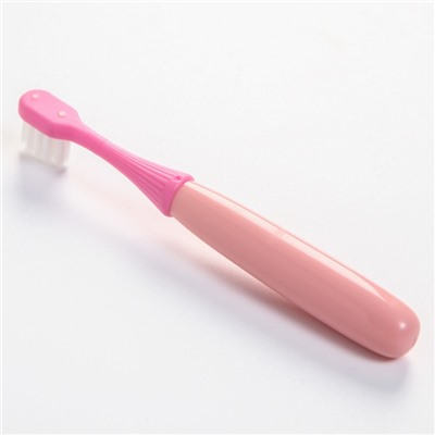 Детская зубная щетка, нейлон, цвет розовый