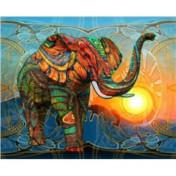 Картина по номерам 40х50 - Узорчатый слон