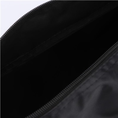 Сумка спортивная «Котик», на молнии, 2 наружных кармана, цвет черный