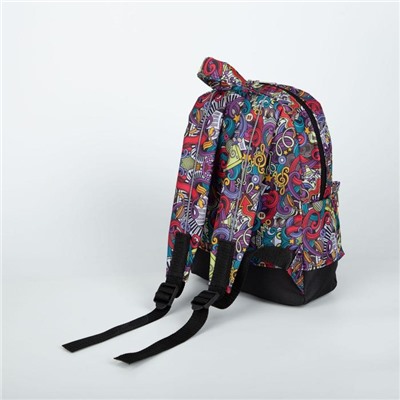 Рюкзак на молнии, светоотражающая полоса, цвет разноцветный