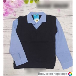 Рубашка детская с имитацией жилета арт. 884206