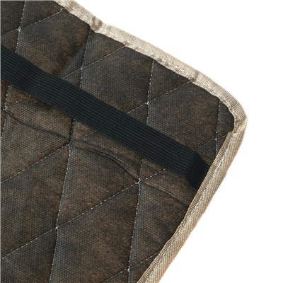 Накидка-незапинайка на спинку, оксфорд, ромб, бежевый, размер: 65х43 см