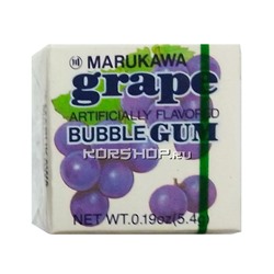 Жевательная резинка Marukawa (4 шарика) со вкусом винограда, Япония, 5,4 г