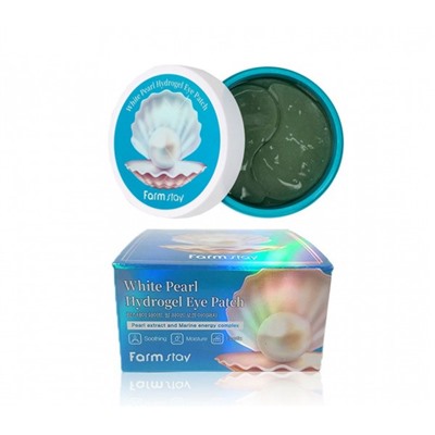 FarmStay White Pearl Hydrogel Eye Patch Гидрогелевые патчи для глаз с экстрактом жемчуга