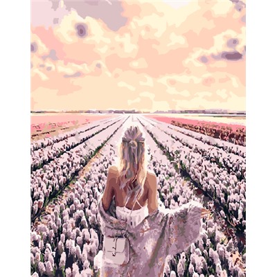 Картина по номерам 40х50 - Цветочное поле