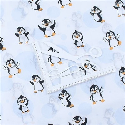 Бязь плательная 150 см 447 Веселый пингвин