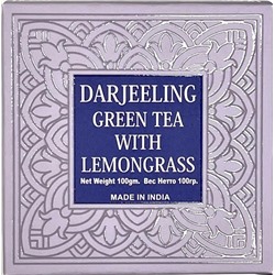 Чай зелёный крупнолистовой с лемонграссом Darjeeling With Lemongrass Green Tea 100 гр.