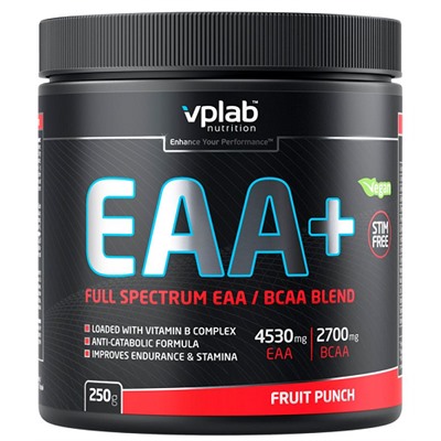 Аминокислотный комплекс фруктовый пунш Vplab  EAA+ Fruit Punch Vplab 250 гр.