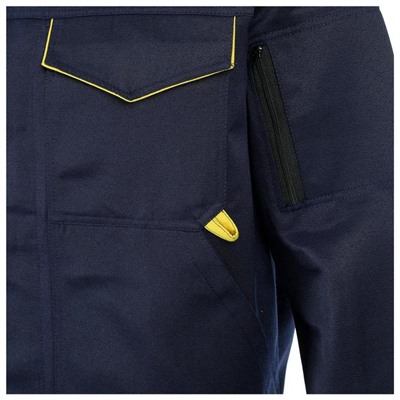 Костюм КОС 622, куртка/полукомбинезон, размер 48-50/182-188, цвет тёмно-синий с жёлтой отделкой