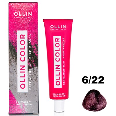 Перманентная крем-краска для волос  COLOR 6/22 Ollin 100 мл