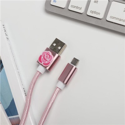 Набор: держатель для провода и кабель USB Android «Самой особенной», 1 м