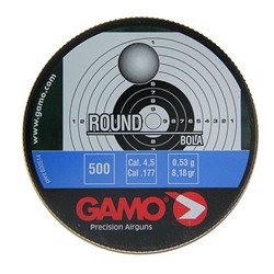 Пули пневм. "Gamo Round", кал. 4,5 мм. (500 шт.),шт