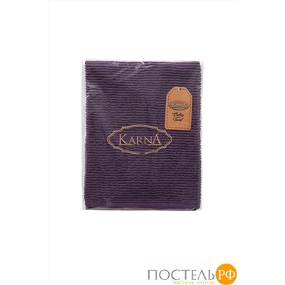 3219 Полотенце махровое "KARNA" LINDA 50х80 см 1/1 Фиолетовый