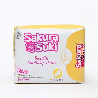 Прокладки гигиенические Sakura Suki Женские 240 мм дневные, 8 шт