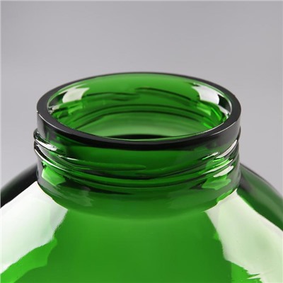 Бутыль стеклянный «Зелёный», 7,5 л