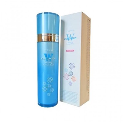 Enough W Collagen Whitening Premium Toner Тонер для лица осветляющий с коллагеном, 130 мл