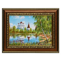 Картина "Зеркальное озеро" 13х18(16х21) см МИКС
