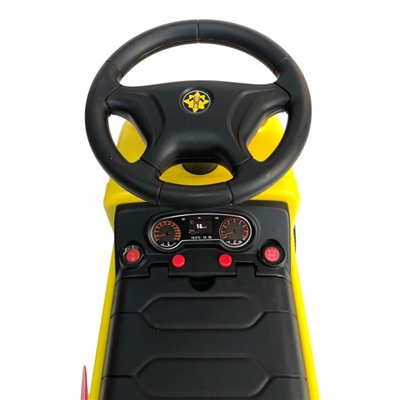 Машинка-каталка детская «Бетономешалка», цвет жёлтый