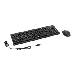 Комплект клавиатура и мышь A4 7100N, беспроводной, мембранный, 2000 dpi, USB, черный