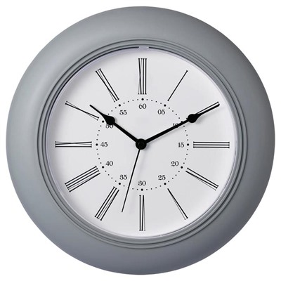 Настенные часы СКАЙРОН, d=30 см, серые