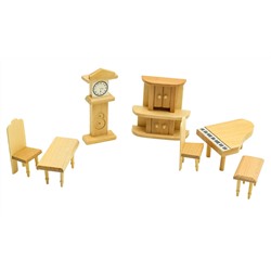 Мебель для кукол Гостинная с роялем