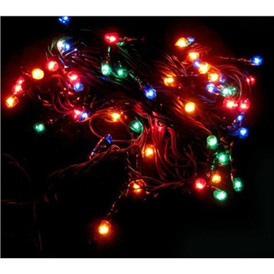 Рождественская гирлянда 4 м (100 лампочек) цветная