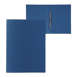 Папка с боковым пружинным скоросшивателем А4, 500 мкм, Calligrata, песок, синяя