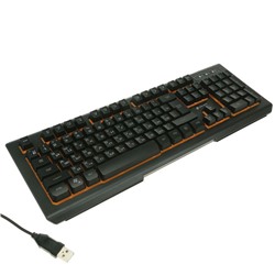 Клавиатура Dialog Gan-Kata KGK-21U, игровая, проводная, мембранная, подсветка, USB, черная