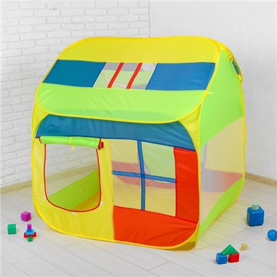 Палатка детская «Домик с окном», зелёный, 120 × 120 × 130 см