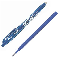 Набор ручка "пиши-стирай" гелевая Pilot Frixion, 0.7мм, чернила синие + смен. стержень