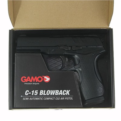Пистолет пневматический GAMO C-15 Blowback, кал.4,5 мм, 6111390, шт