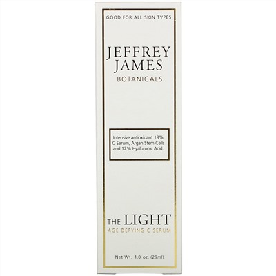 Jeffrey James Botanicals, The Light, антивозрастная сыворотка с витамином C, 29 мл (1 жидк.унция)