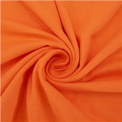 Ткань на отрез кулирка гладкокрашеная карде М-2044 цвет оранжевый