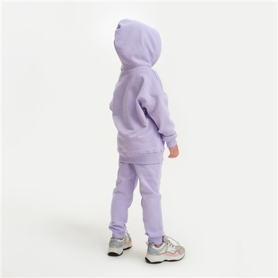 Костюм для девочки (худи, брюки) KAFTAN "Basic line", размер 30 (98-104), цвет лиловый