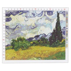 Канва для вышивания с рисунком «Ван Гог. Рожь» 47 х 39 см