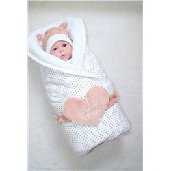 Зимний комплект для новорожденного: одеяло, лента, шапочка и слип (рост 62 см.) арт. 697330