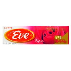 Жевательная резинка со вкусом розы Eve Lotte, Корея, 26 г