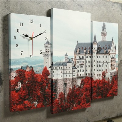 Часы настенные модульные «Белый замок», 60 × 80 см
