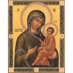 Вышивка крестиком 40х50 - Тихвинская икона Божьей Матери