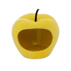 Кормушка для хомячков "Яблоко"  цвет желтый