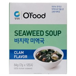 Суп быстрого приготовления с морской капустой и моллюсками Daesang, Корея, 84 г
