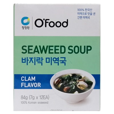 Суп быстрого приготовления с морской капустой и моллюсками Daesang, Корея, 84 г