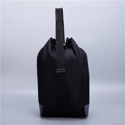 Рюкзак-торба "Космос", 45*20*25, отдел на стяжке шнурком, черно-серый